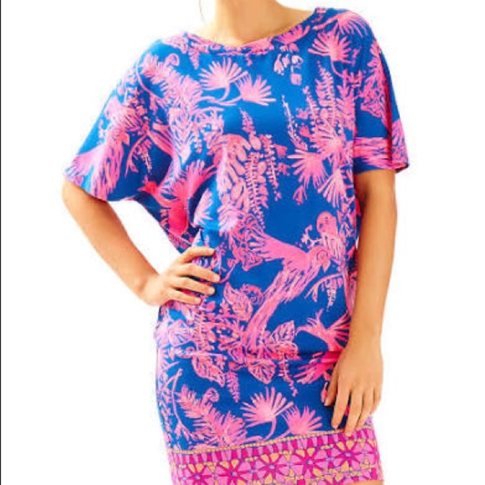 Lilly Pulitzer Lowe Dress Indigo Night Caw